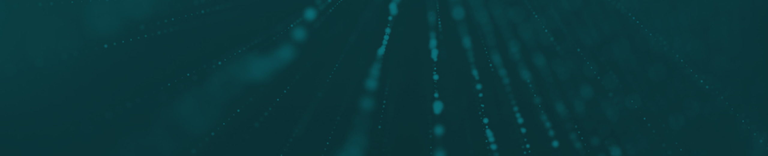 A teal and dark green abstract background features multiple vertical and diagonal lines composed of dots and streaks of light, resembling the intricate patterns of an Adaptive Managed xDR system.