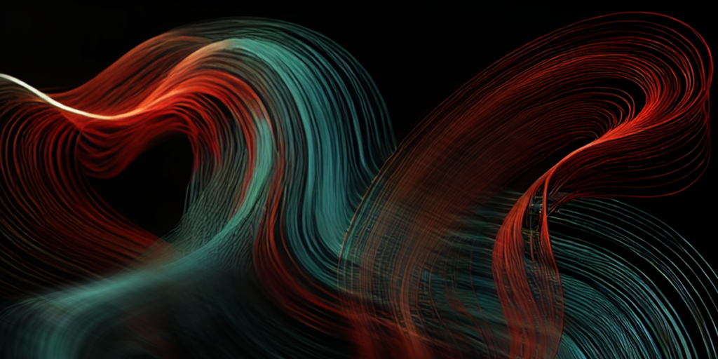 An abstract blue and gray texture with streaked lines running diagonally across the image, reminiscent of the dynamic flow found in managed detection and response systems.
