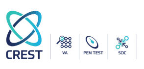 Logo de crête avec des icônes représentant VA (évaluation de la vulnérabilité), Pen Test (test de pénétration) et SOC (centre d'opérations de sécurité) aux côtés des solutions Adaptive Managed xDR.