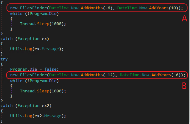 6How Cyber Attackers Use the Custom-Built Exfiltration Tool BlackMatter - Time Period of Last Modification of Files