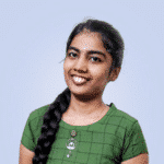  A person with long braided hair, wearing a green checkered shirt, smiles warmly against a light blue background, embodying the friendly face of SecOps.