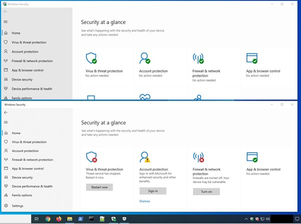 Fake Windows Security GUI