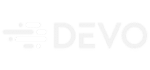  Devo logo with an abstract design on the left and "DEVO" text on the right in a bold, white font, seamlessly integrating MxDR for enhanced visibility.