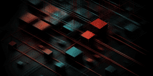 Abstract cybersecurity MXDR shapes