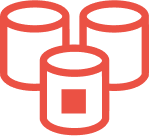  Three red cylindrical shapes are arranged in a triangular formation, with the front cylinder featuring a small rectangular detail, symbolizing the core principles of Threat-Led Defense and pen testing.