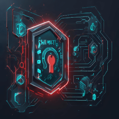  A glowing digital lock with a keyhole is surrounded by circuit-like patterns and illuminated symbols, suggesting cybersecurity or data protection.