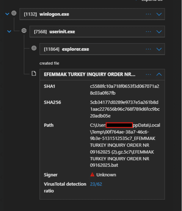 A screenshot displays file details for 