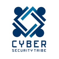Logo for Cyber Security Tribe featuring geometric shapes forming a symmetrical design above the text